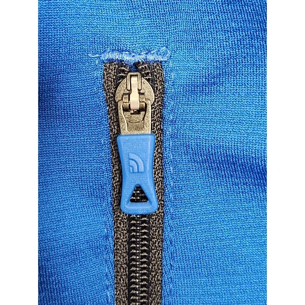 The North‎ Face Shirt Men's M Blue Long Sleeve Impulse Active Flashdry 1/4 Zip - Picture 8 of 10
